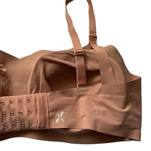 Knix Revolution Padded BlissFit Seamless Nursing Bra Size 8 Tan Stretch Comfort - Picture 5 of 6